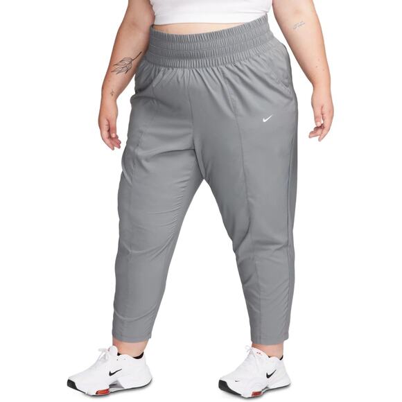 Nike Women Plus Size Dri-FIT One Ultra High-Waisted Pants Size US XL Smoke Grey - Picture 1 of 3